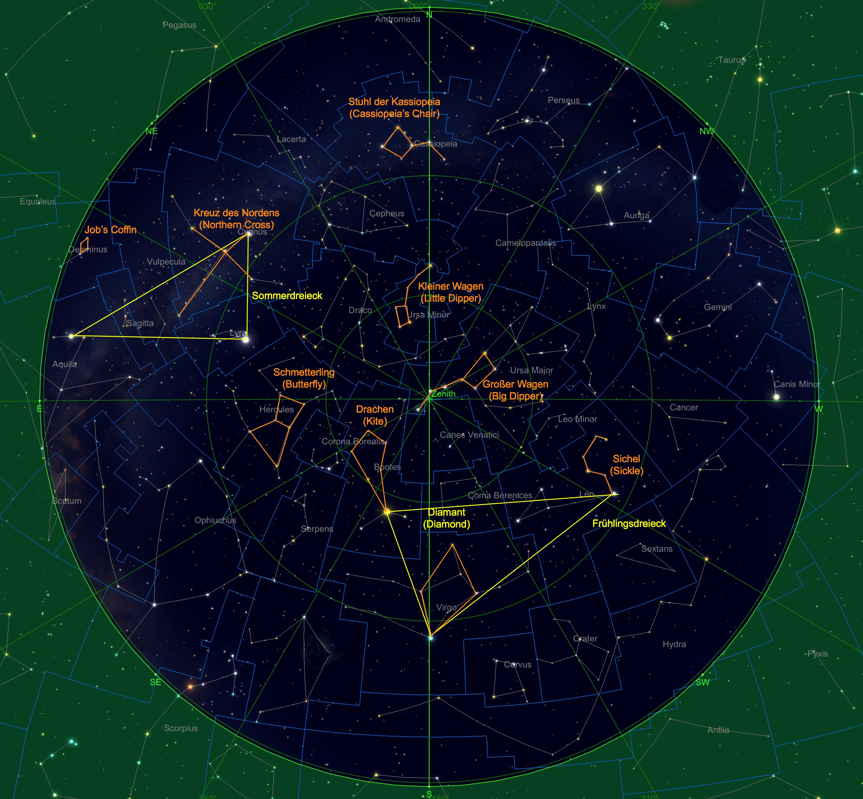 Astronomie ohne Teleskop: Vorschau für Mai 2024