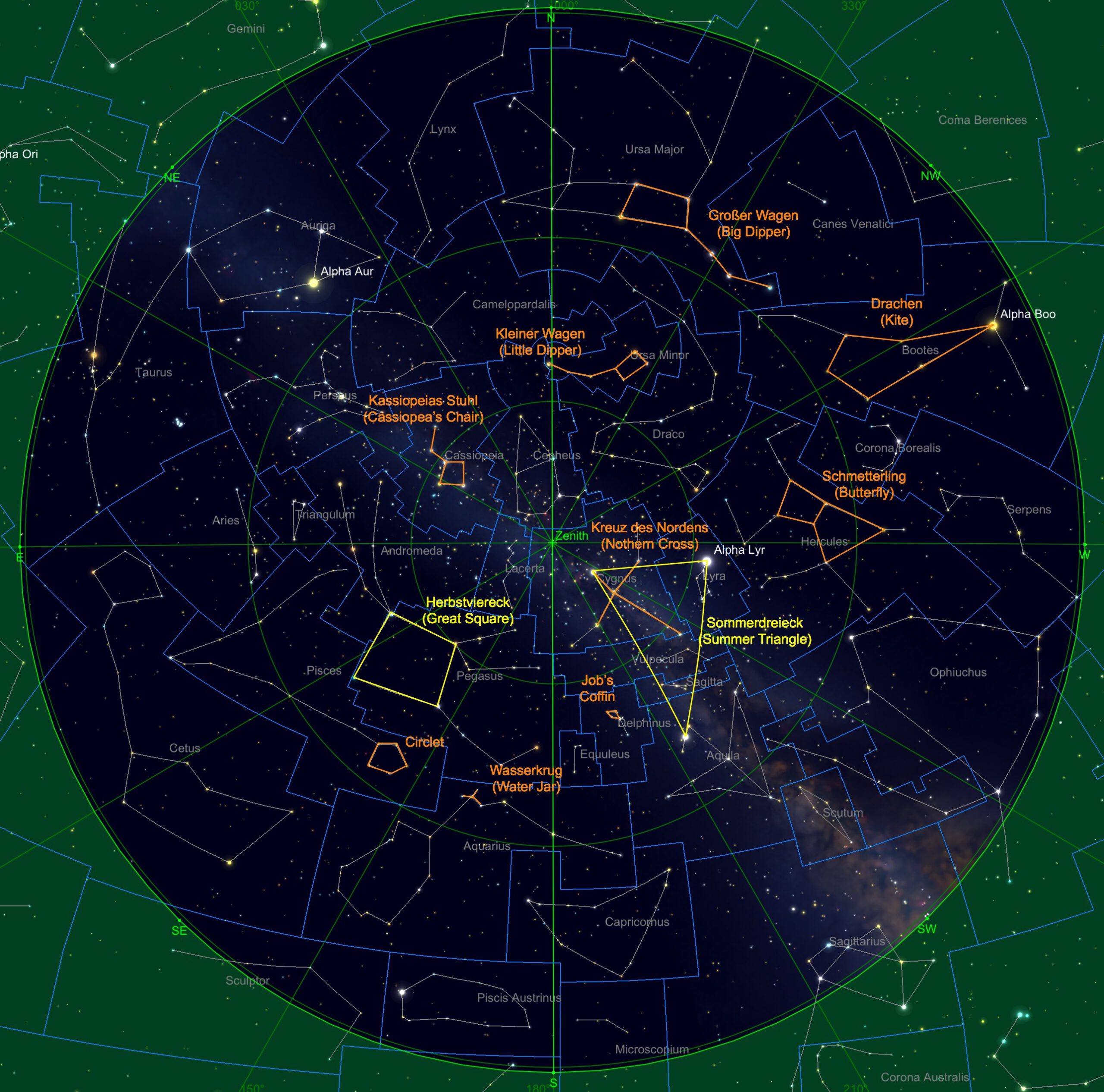 Astronomie ohne Teleskop: Vorschau für September 2024