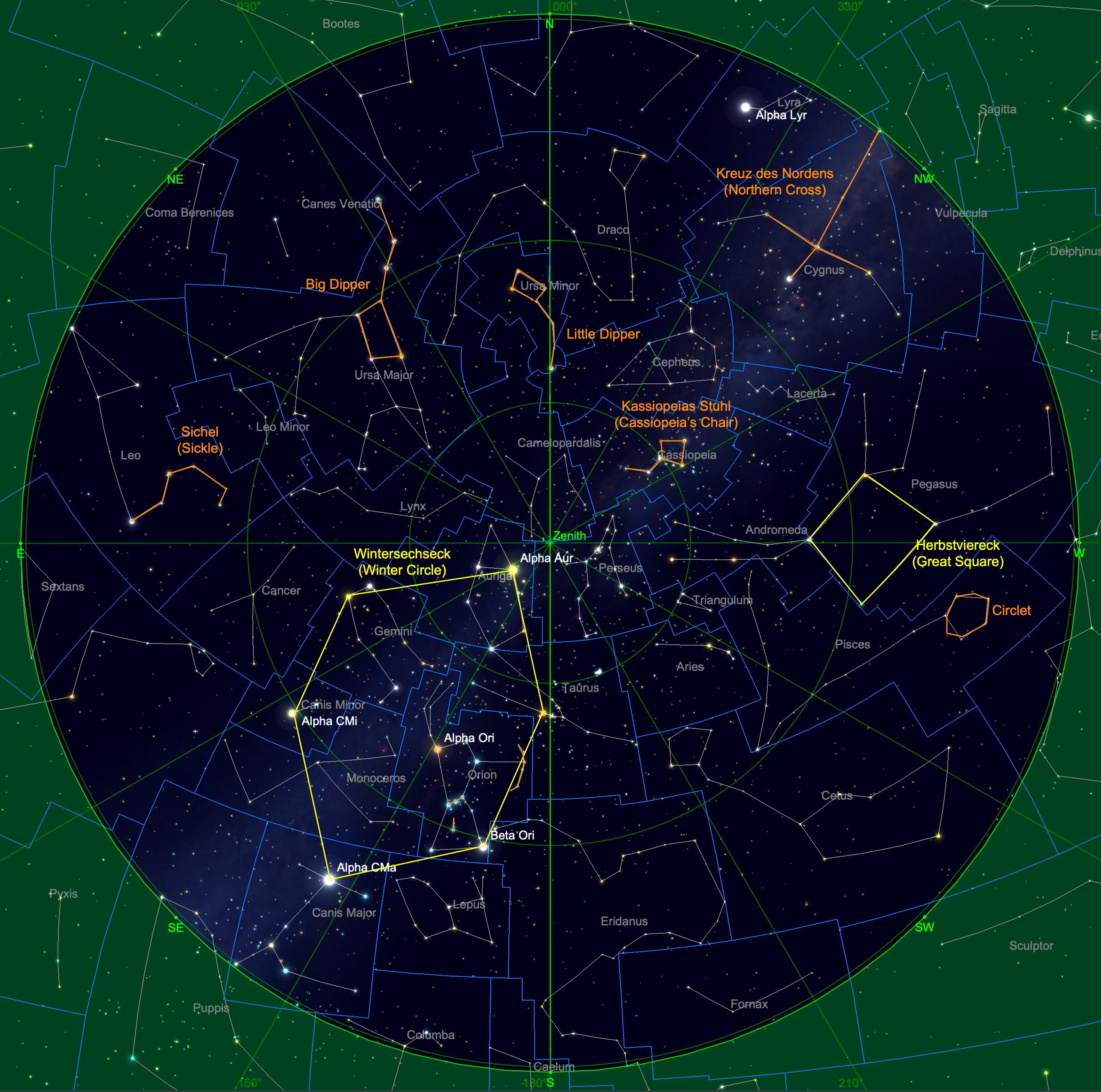 Astronomie ohne Teleskop: Vorschau für Dezember 2024