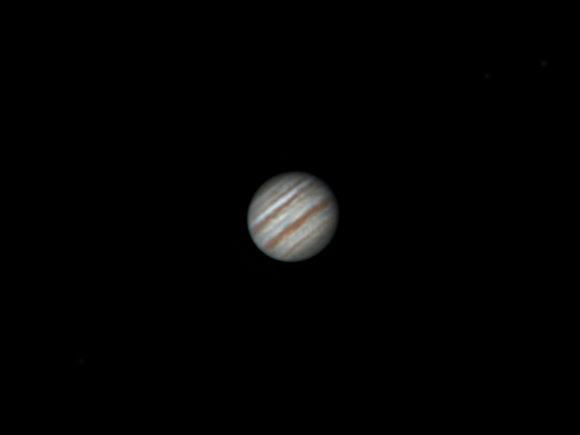 Noch einmal den Jupiter betrachtet, bevor der Frühling kommt