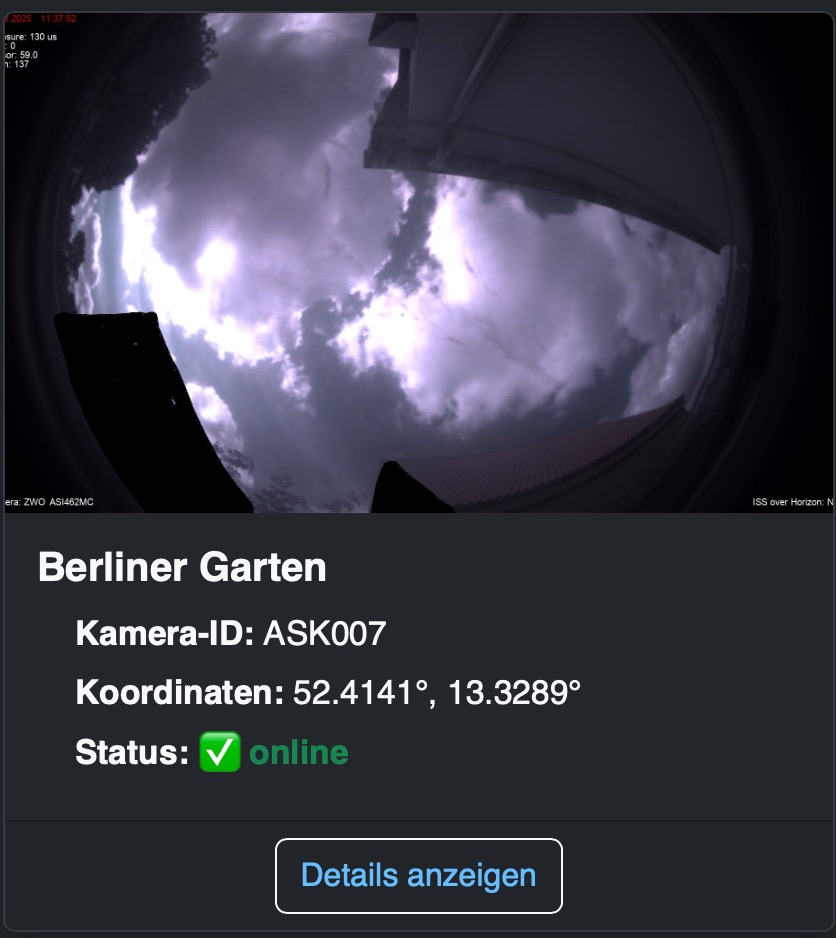Das AllskyKamera Netzwerk von Stefan Gotthold